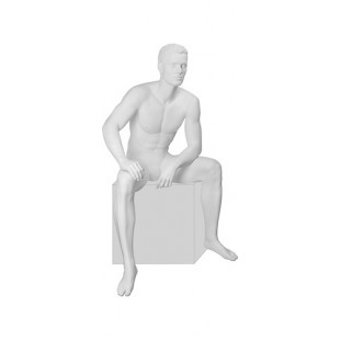 IN-36Alex-01M \ Манекен мужской, сидячий, скульптурный