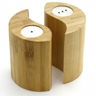 Набор д/специй КАТУНЬ БАМБУК солонка+перечница, 7х7 см