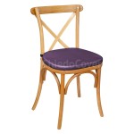 Подушка 01 для стула Кроссбэк, 3см, фиолетовая