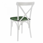 Подушка для стула Кроссбэк, 2см, зеленая
