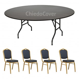 Обеденная группа стол Лидер 3, 4 стула Хит 25мм