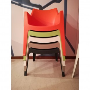 Кресло пластиковое Coccolona, оранжевый