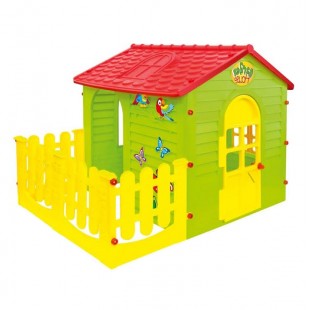 Детский игровой домик с забором