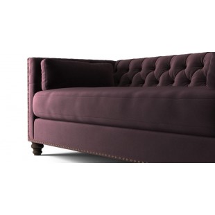 Диван-кровать Chesterfield Florence трехместный раскладной фиолетовый