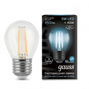 Лампа (LED) Светодиодная Gauss 5W