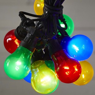 Гирлянда из лампочек Circus 10 ламп, разноцветные