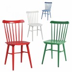 Комплект Такер, 4 стула красный, зеленый, белый, синий